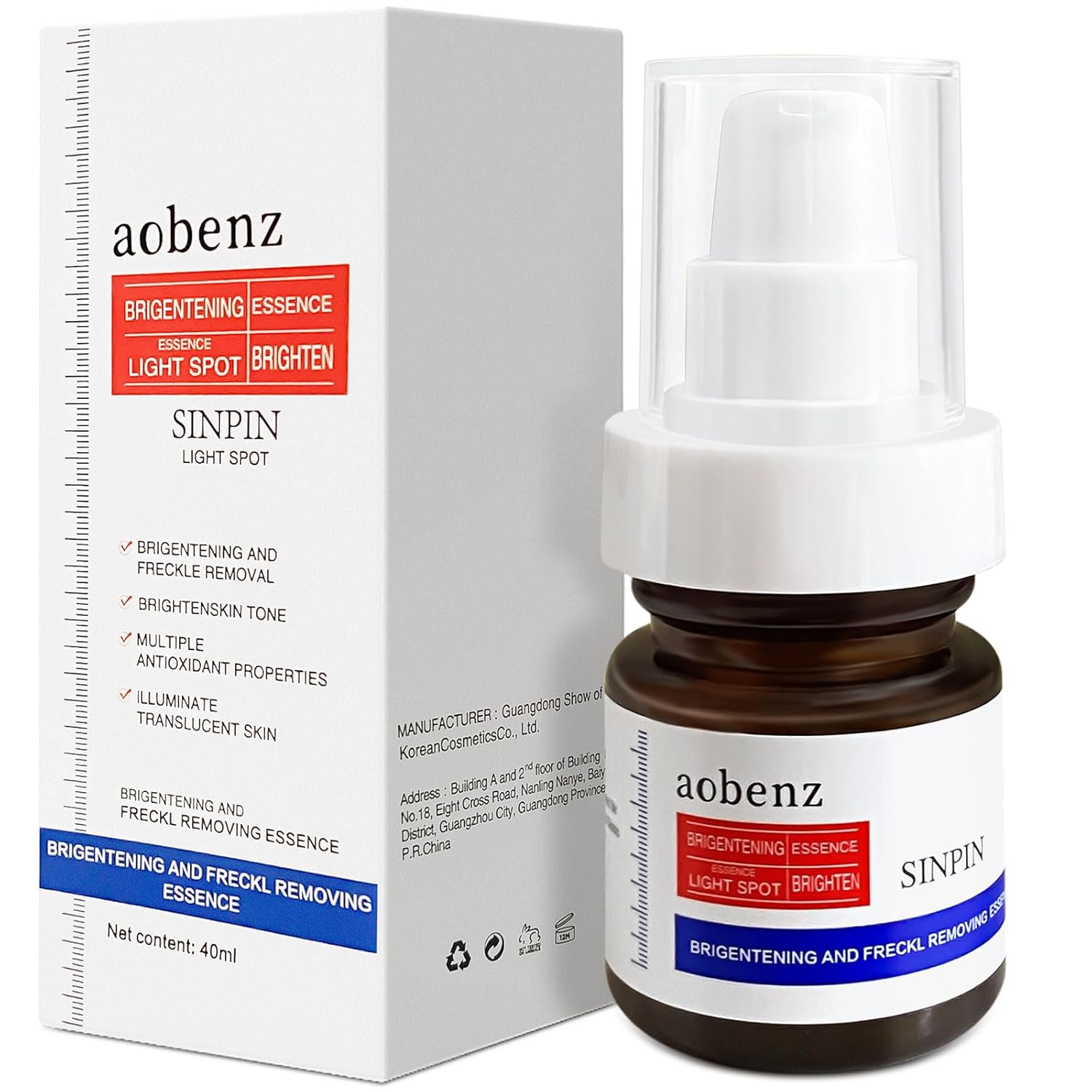 aobenz Dark Spot Remover for Face & Body | Advanced Corrector Serum for Age, Melasma, Sun, Acne, Black Spots | Tranexamic Acid, Niacinamide Formula for Women & Men | Mild, 1.35 Fl Oz (1PCS)